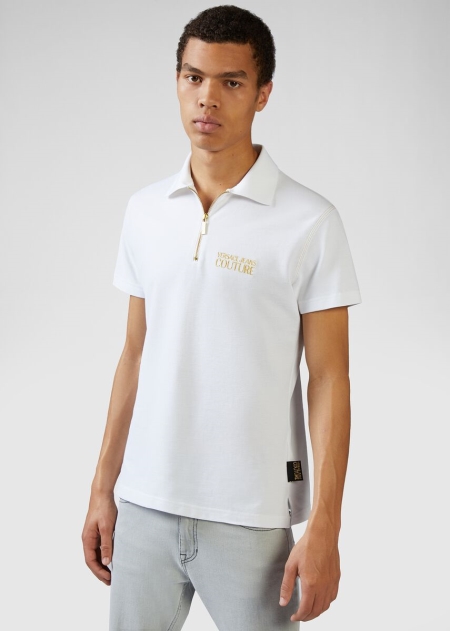 Tricou Polo Versace Versace Logo Barbati | MXZGHFJ-38